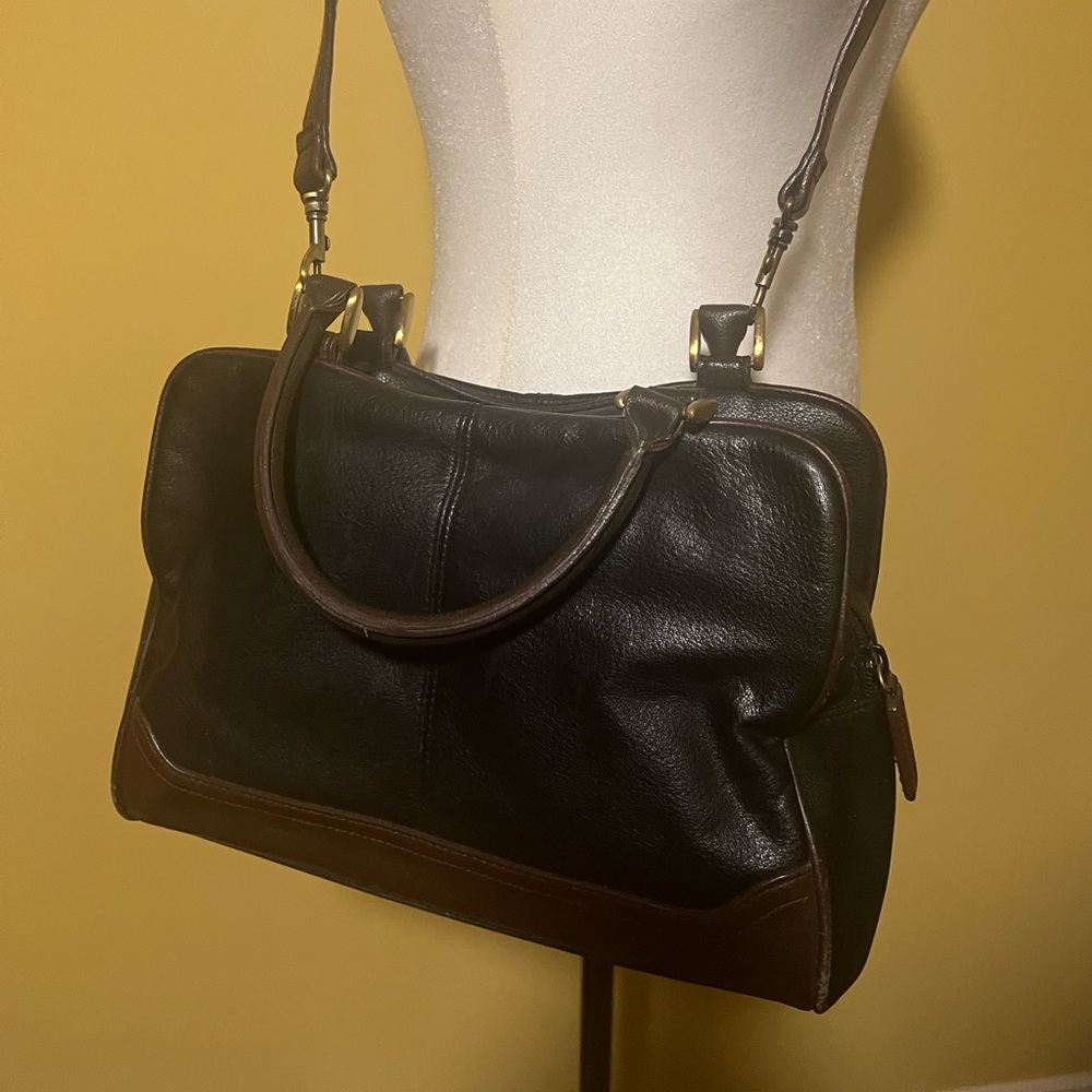 Vintage Liz Claiborne leather purse - black/brown